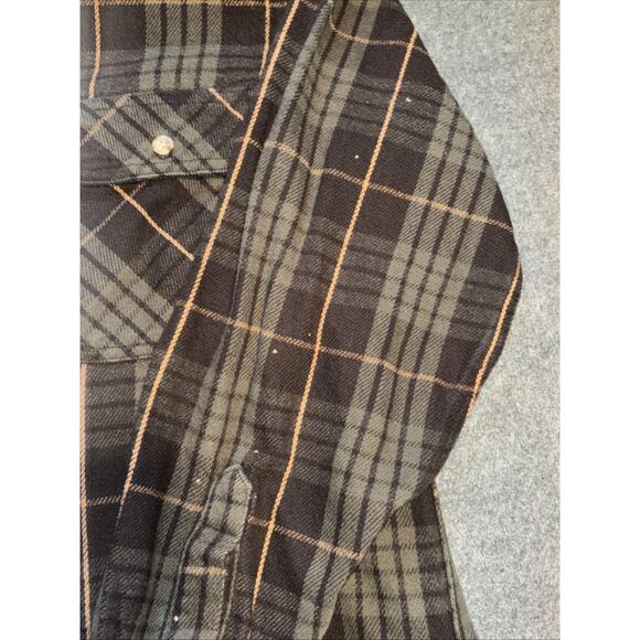 Carhartt Mens Green Black Plaid Loose Fit Long Sleeve Button-Up Shirt Size Med - Picture 3 of 12